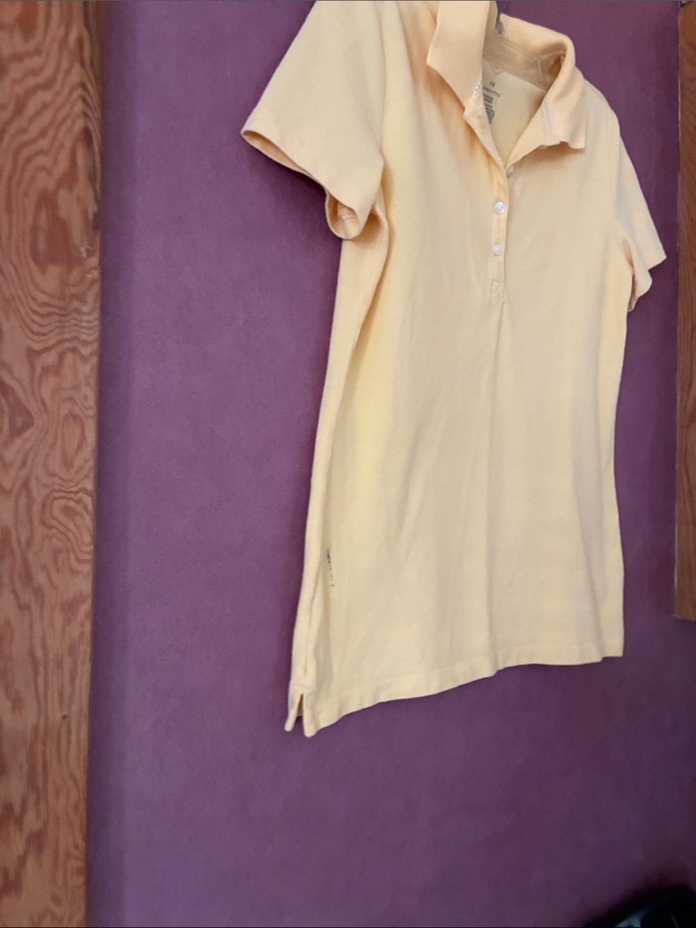 St. John's Bay Yellow Short Sleeve Polo Tee